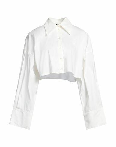 Blumarine Woman Shirt White Cotton, Polyamide, Elastane Cover