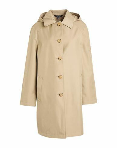 Lauren Ralph Lauren Cotton-blend Coat Woman Overcoat & Trench Coat Sand Cotton, Polyester Cover