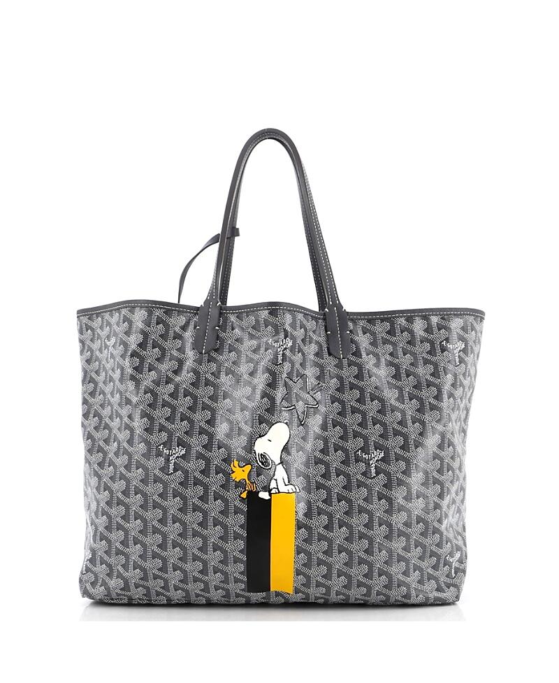 Pre-Owned Goyard Pm Saint Louis Tote Snoopy Printed Coated Canvas Cover