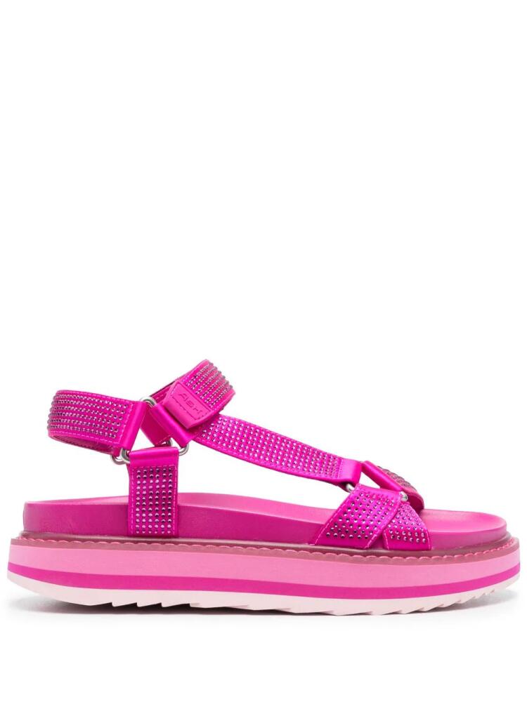 Ash rhinestone flat sandals - Pink Cover