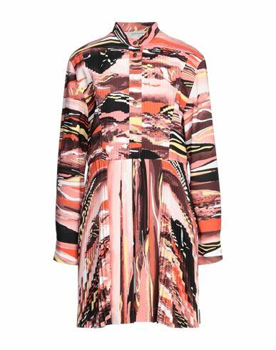 Cedric Charlier Woman Mini dress Orange Polyester Cover