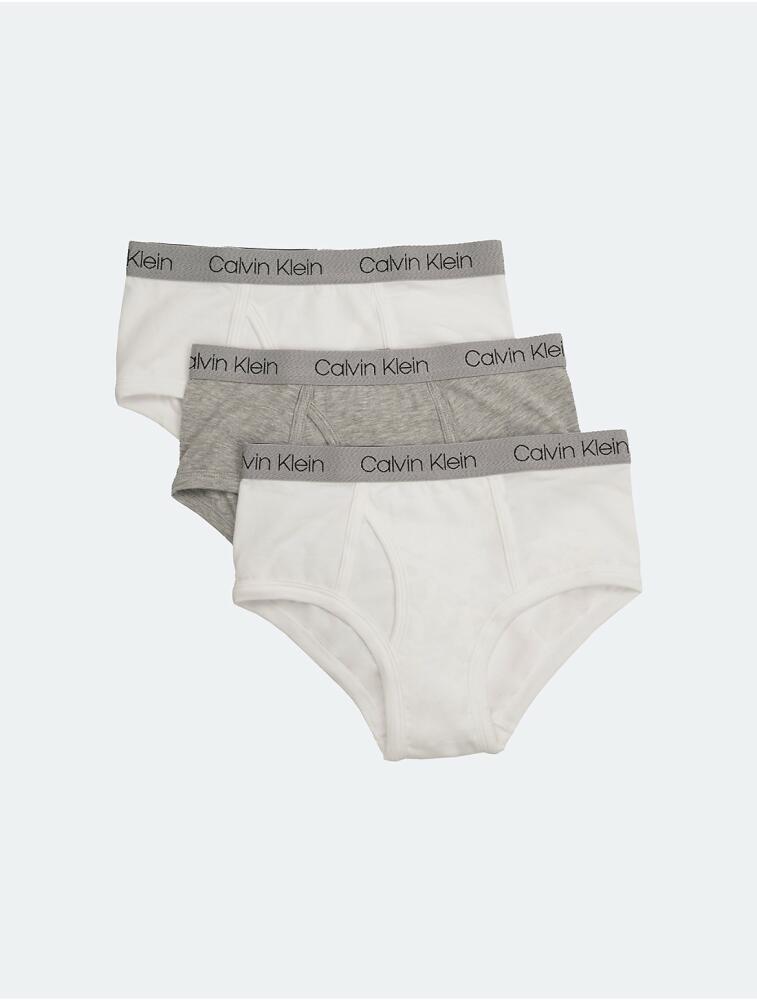 Calvin Klein Boys' Boys 3-Pack Cotton Stretch Logo Briefs - Multi Cover