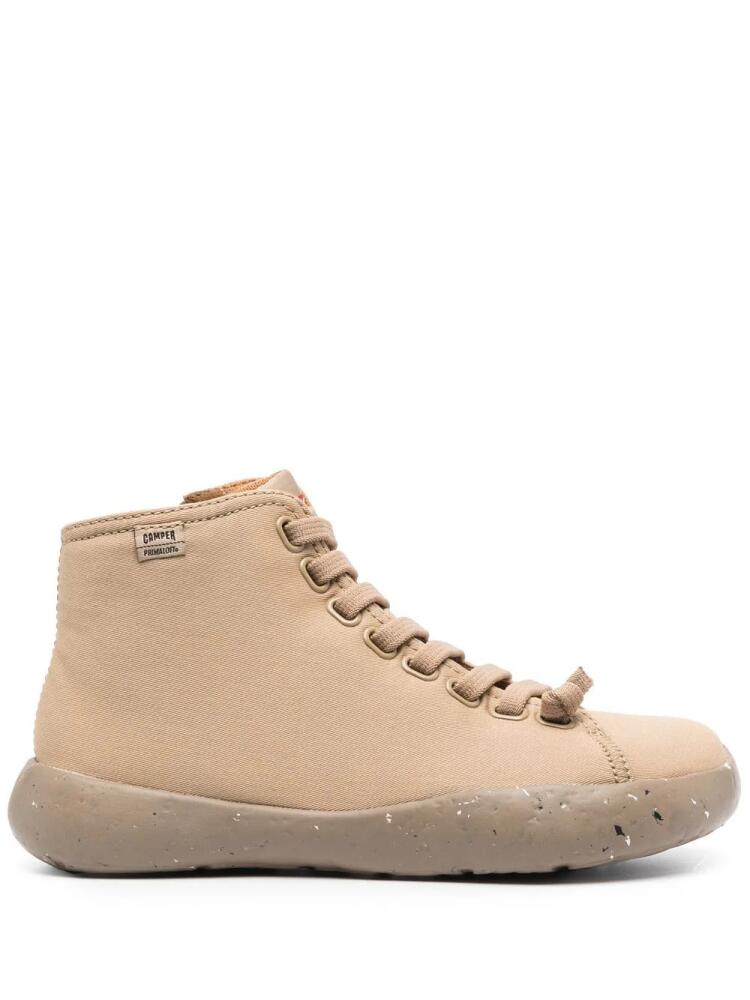 Camper side zip-fastening high-top sneakers - Neutrals Cover