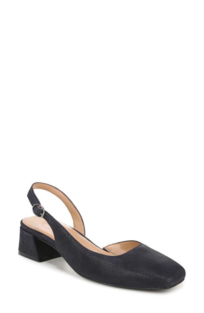 Naturalizer Jayla Half d'Orsay Slingback Pump in Istmo Navy Leather Cover