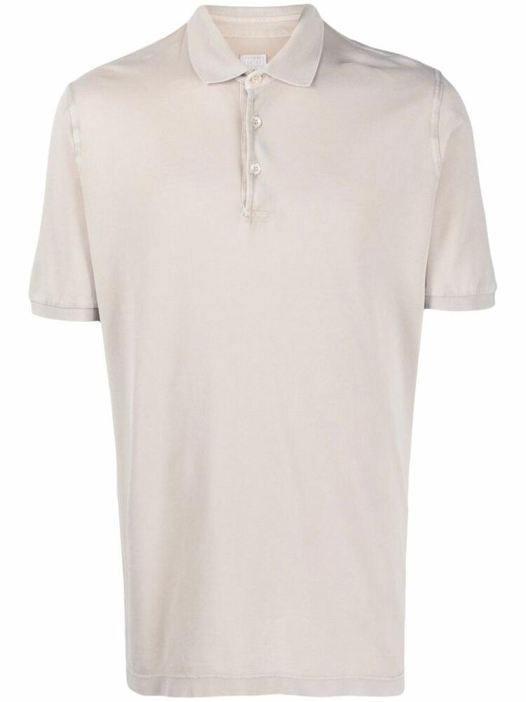 Fedeli short-sleeve polo shirt - Neutrals Cover