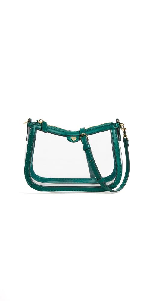 Stoney Clover Lane Curved East/West Crossbody Clear/Green Cover