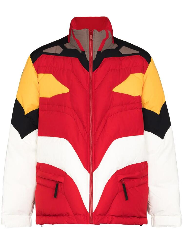 Undercover x Evangelion padded puffer jacket - Red Cover