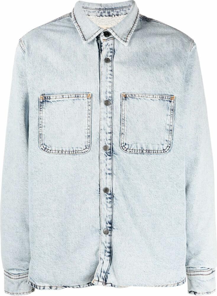 Stüssy long-sleeved denim shirt - Blue Cover