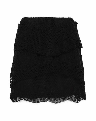 Iro Woman Mini skirt Black Cotton, Nylon Cover