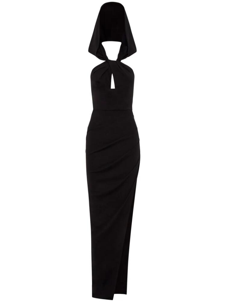 Nicholas Charmaine hooded gown - Black Cover