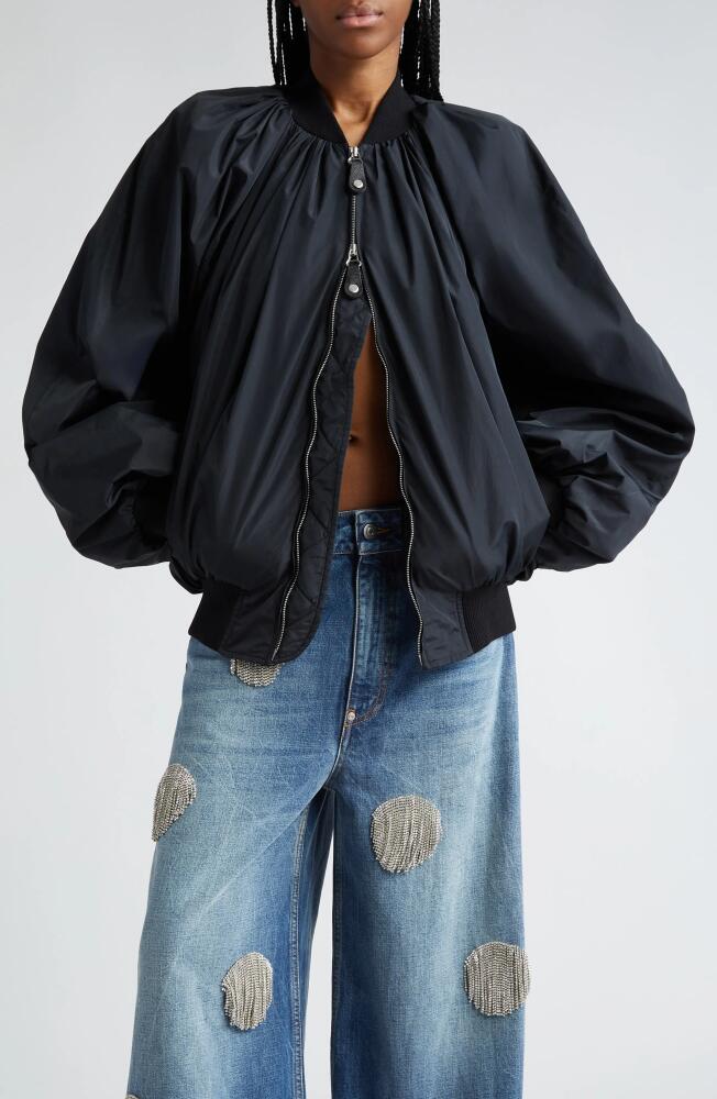 Stella McCartney Balloon Bomber Jacket in Black Cover