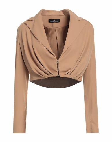 Monique Garçonne Woman Blazer Camel Polyester, Elastane Cover