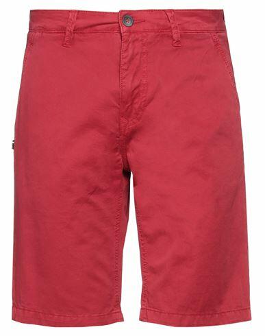 Gaudì Man Shorts & Bermuda Shorts Red Cotton Cover