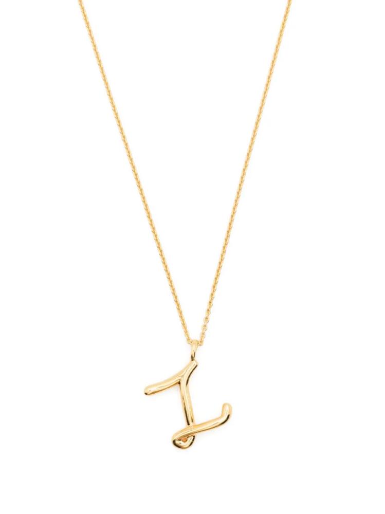 Missoma Curly Molten Initial necklace - Gold Cover