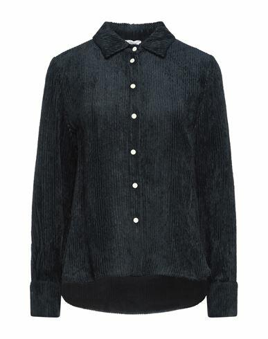 Alysi Woman Shirt Midnight blue Viscose, Virgin Wool Cover