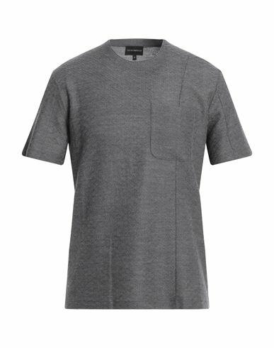 Emporio Armani Man Sweater Grey Wool, Silk, Cashmere Cover