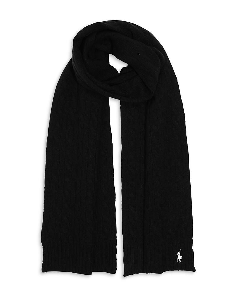 Ralph Lauren Classic Cable Wool & Cashmere Scarf Cover