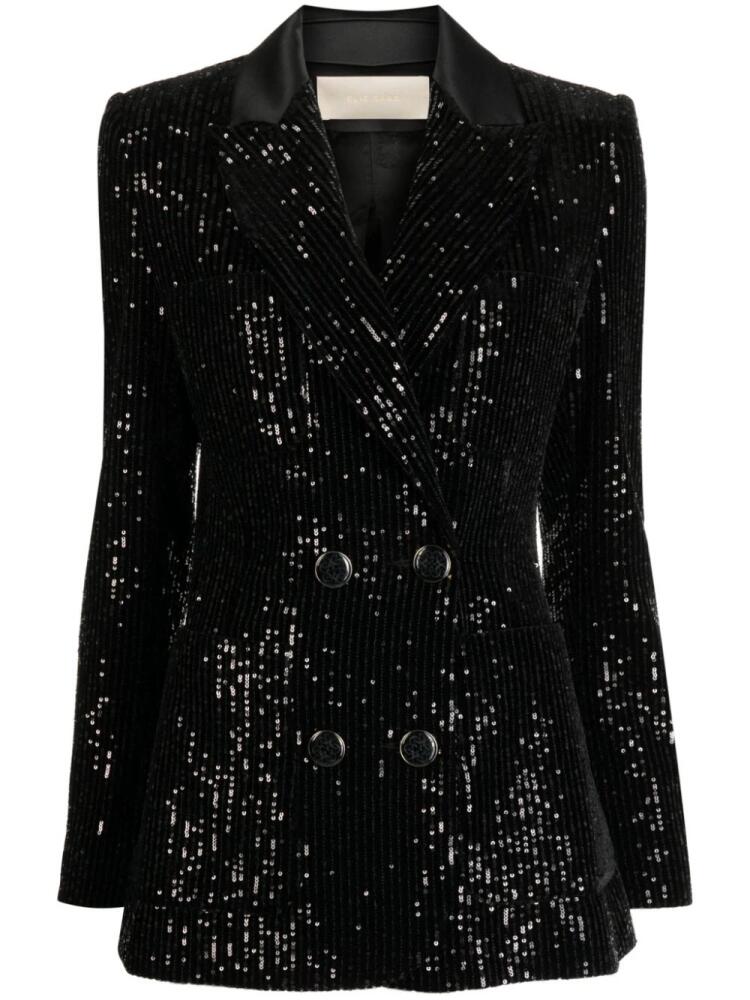 Elie Saab sequinned double-breasted blazer - Black Cover