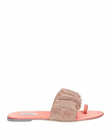 Sebastian Milano Woman Thong sandal Salmon pink Textile fibers Cover