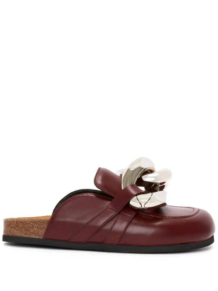 JW Anderson Chain leather mules - Brown Cover