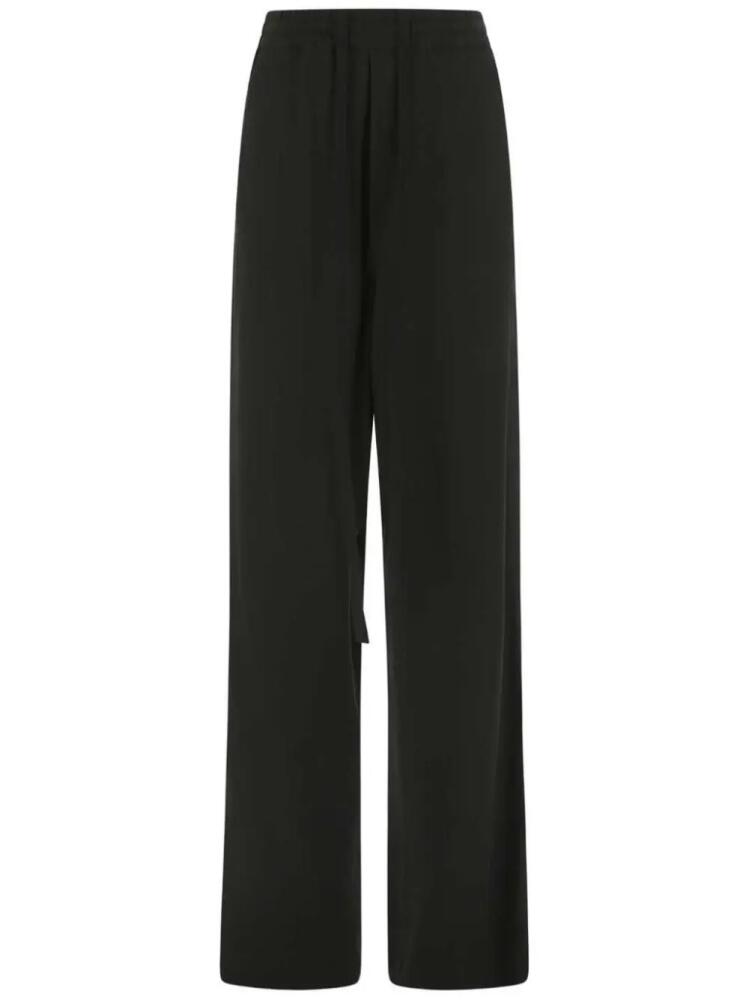 Ann Demeulemeester crepe straight trousers - Black Cover