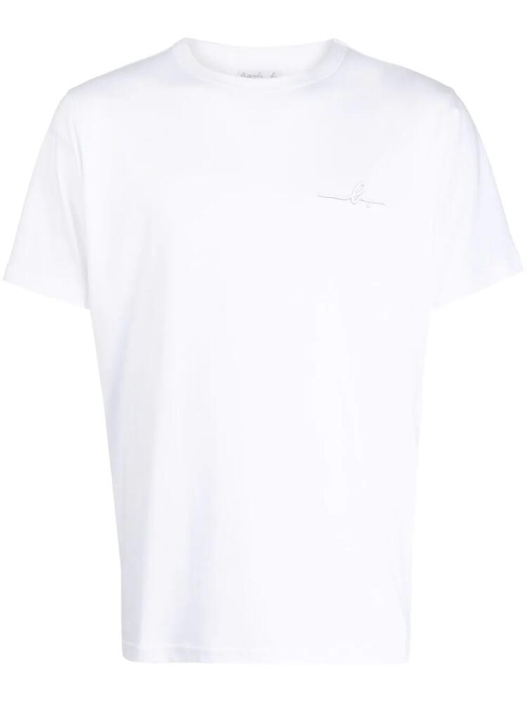 agnès b. logo-print cotton T-shirt - White Cover