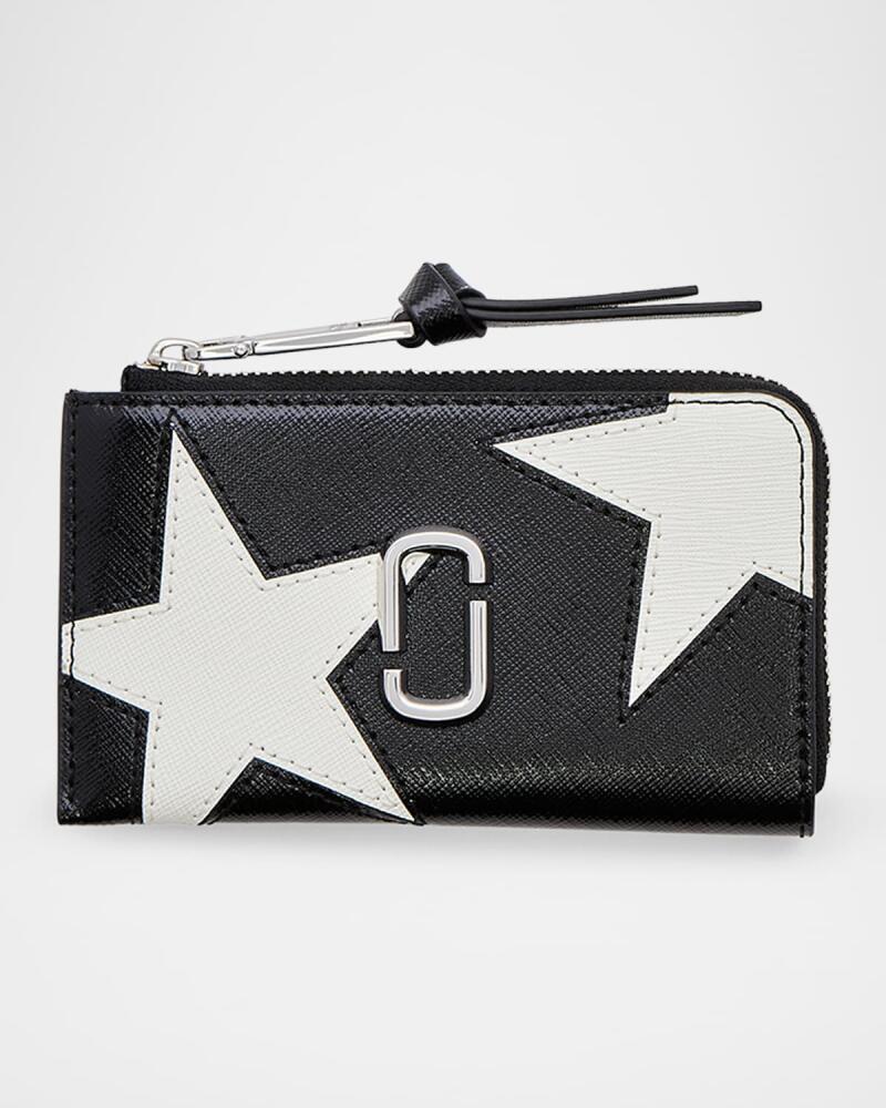 Marc Jacobs The Top Zip Multi Star Leather Wallet Cover