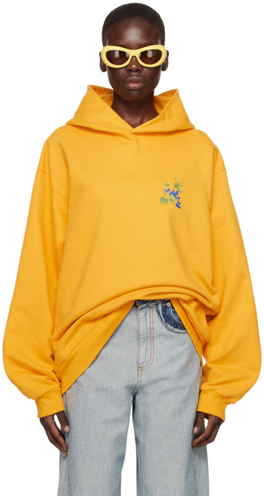 Marni Orange Dripping Print Hoodie Cover