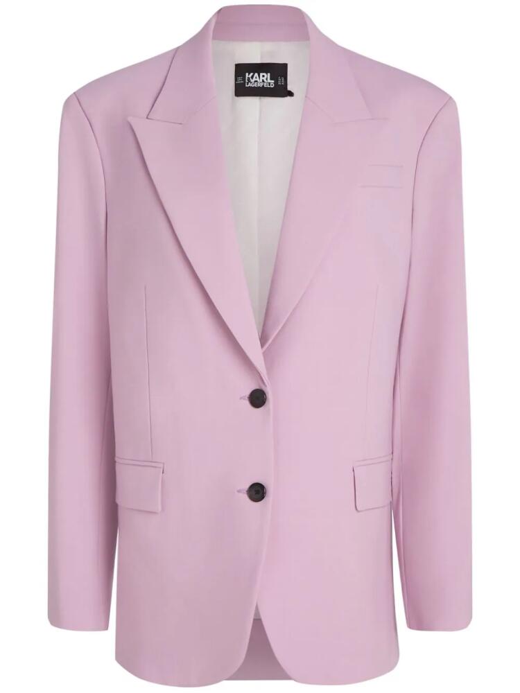 Karl Lagerfeld Hun Kim's Edit single-breasted blazer - Pink Cover