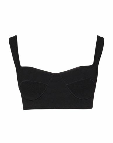 Marco Rambaldi Woman Top Black Viscose, Polyamide Cover