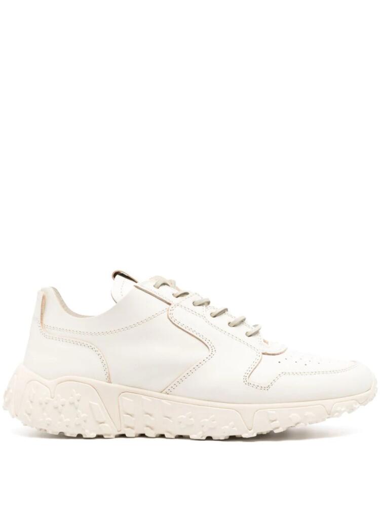 Buttero lace-up leather sneakers - White Cover