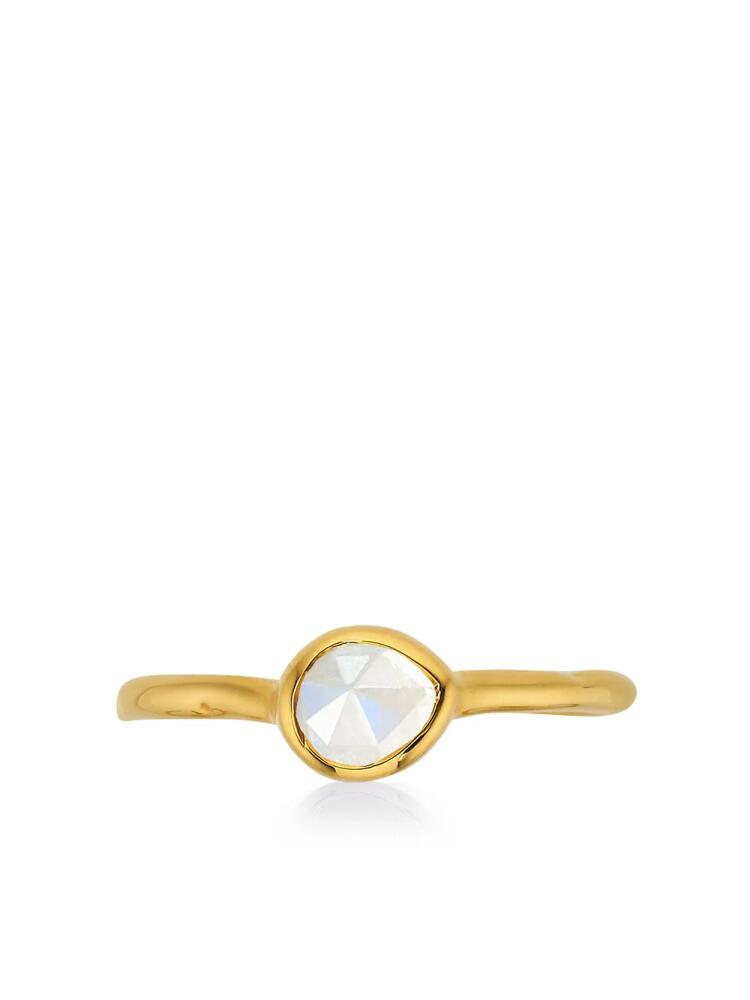 Monica Vinader Siren small stacking ring - Gold Cover