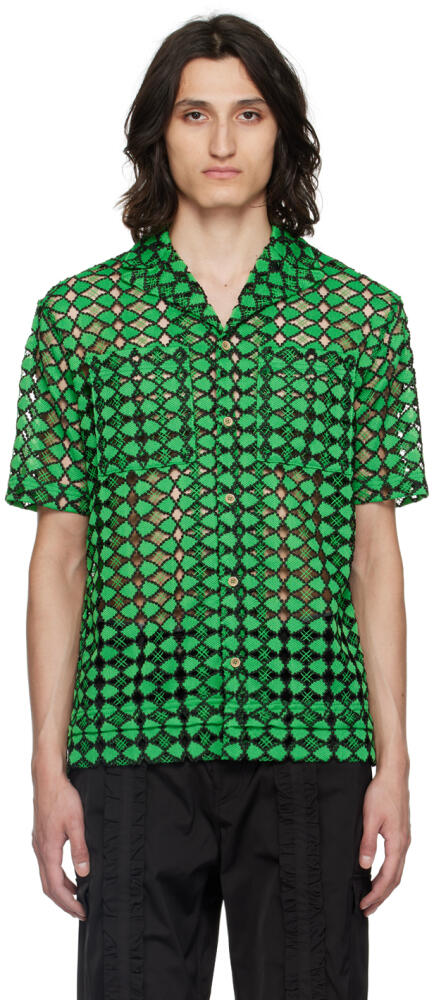 Andersson Bell Green & Black Letto Shirt Cover