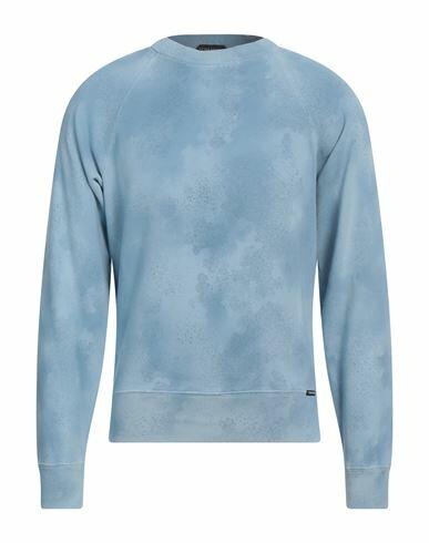 Tom Ford Man Sweatshirt Sky blue Cotton Cover