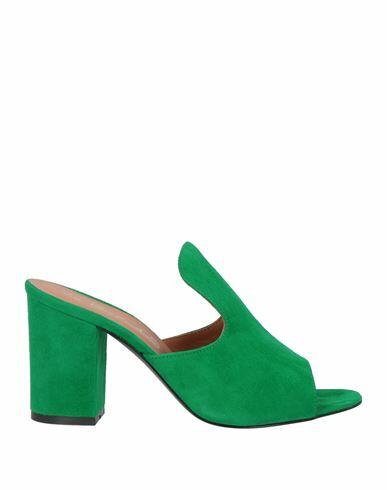 Via Roma 15 Woman Sandals Green Soft Leather Cover