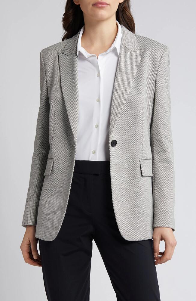 BOSS Jegular One-Button Blazer in Goat Jersey Melange Cover