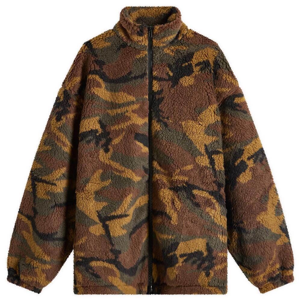 VETEMENTS Men's Camo Fleece Jacket in Green Camo Cover