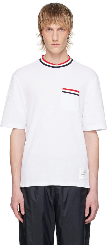 Thom Browne White Striped T-Shirt Cover