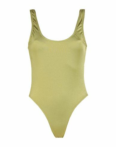 Smmr Woman One-piece swimsuit Green Polybutylene, Elastane Cover