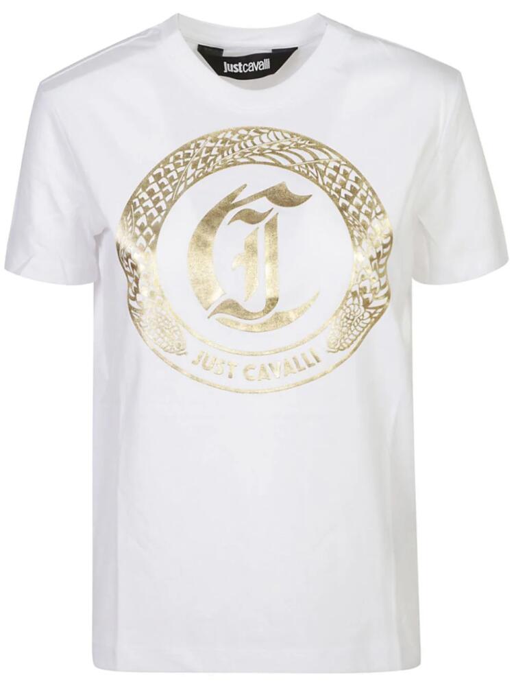 Just Cavalli logo-print T-shirt - White Cover