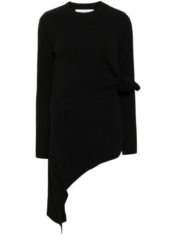 Rokh double knit with knotted dress - Black Cover