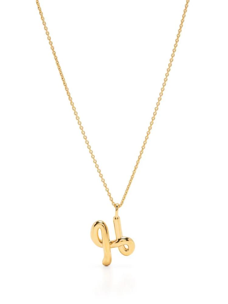 Missoma Curly Molten initial pendant necklace - Gold Cover