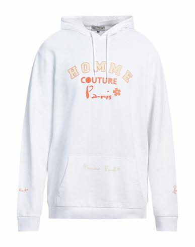 Daniele Alessandrini Homme Man Sweatshirt White Cotton, Polyester Cover