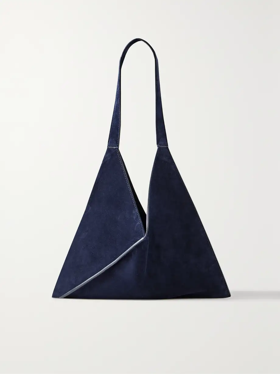 KHAITE - Sara Small Suede Tote - Blue Cover