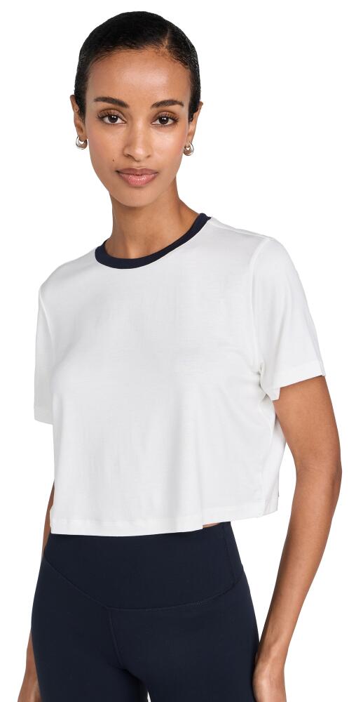 Splits59 Djuna Crop Ringer Tee White/Indigo Cover