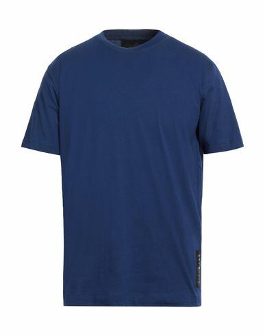 John Richmond Man T-shirt Navy blue Cotton Cover