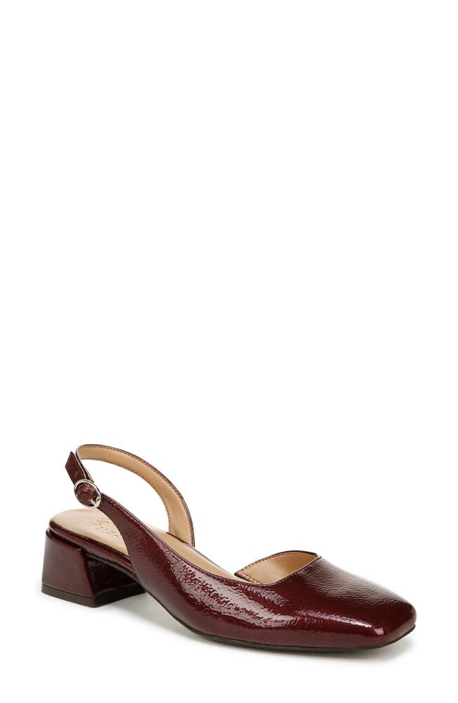 Naturalizer Jayla Half d'Orsay Slingback Pump in Cranberry Red Faux Leather Cover