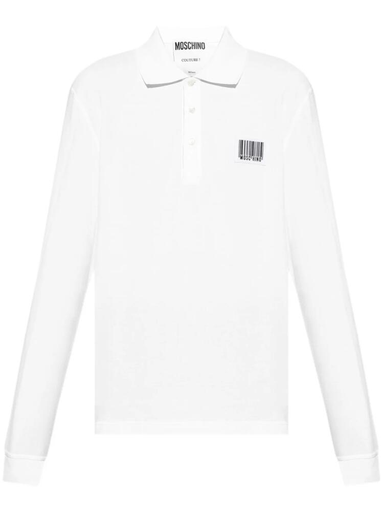 Moschino barcode polo shirt - White Cover