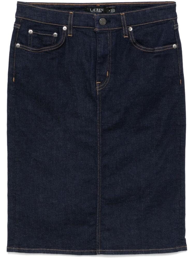 Lauren Ralph Lauren denim midi skirt - Blue Cover