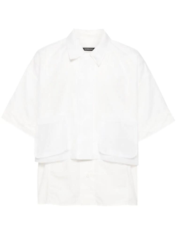 SONGZIO layered cotton shirt - White Cover